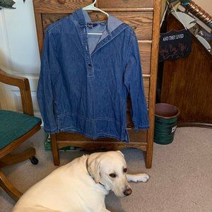 Denim Eddie Bauer hooded pullover